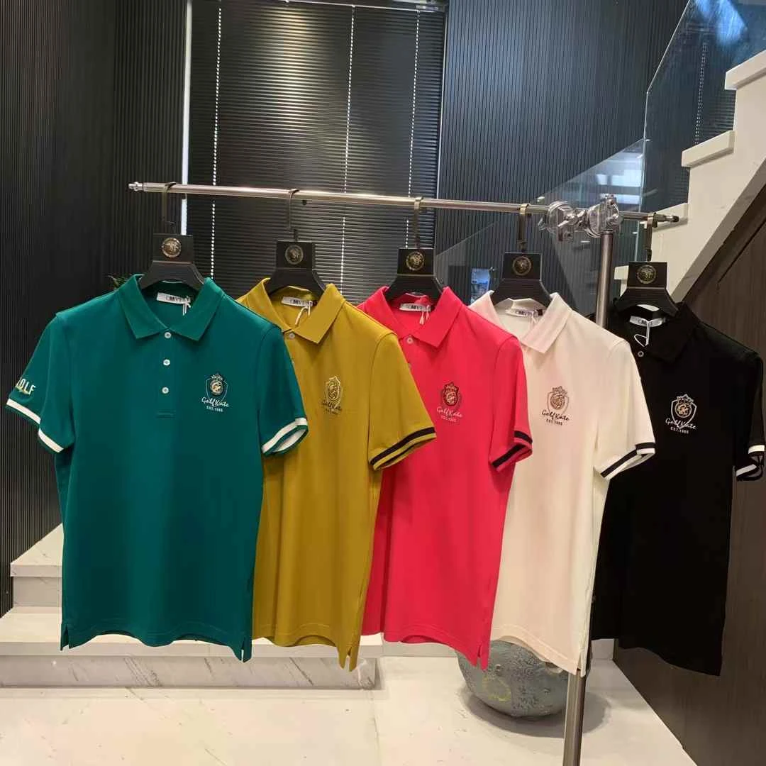 57017  新款男士时尚彩色系方领短袖