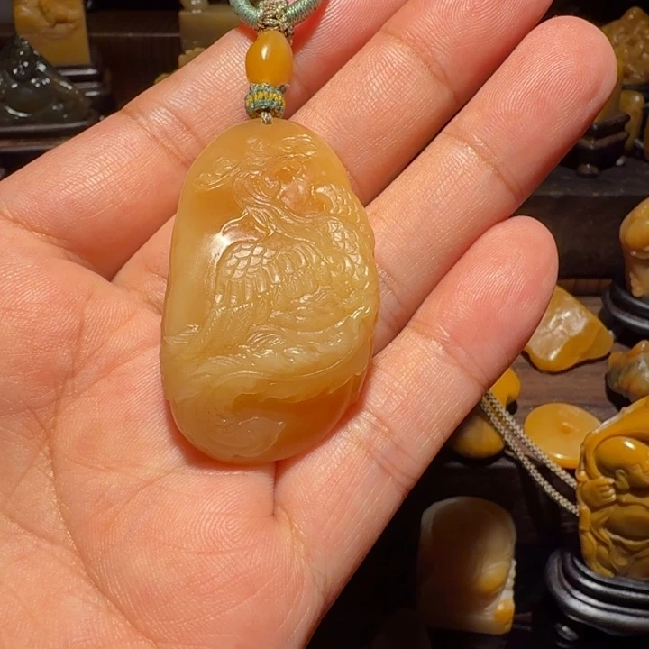 新***量印石寿山石寿山田黄挂件