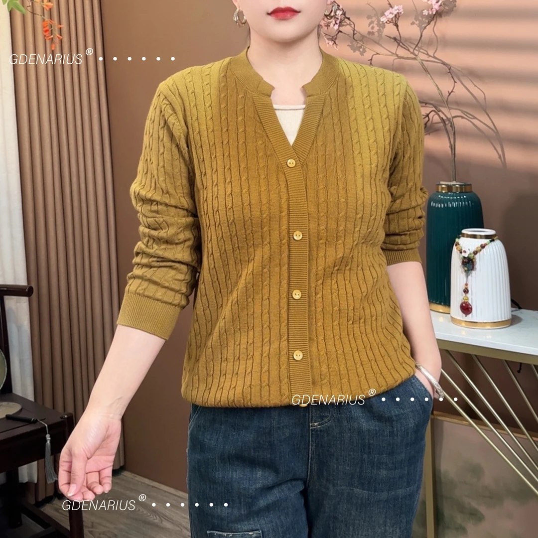 假两件扭花提花套头长袖圆领针织衫舒适好穿易打理气质百搭上衣