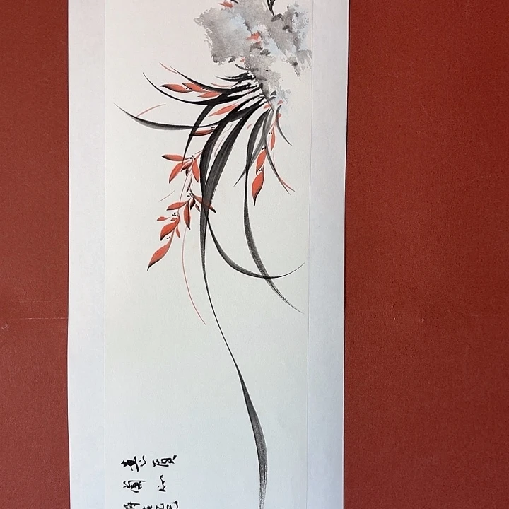 国画听兰老师花鸟