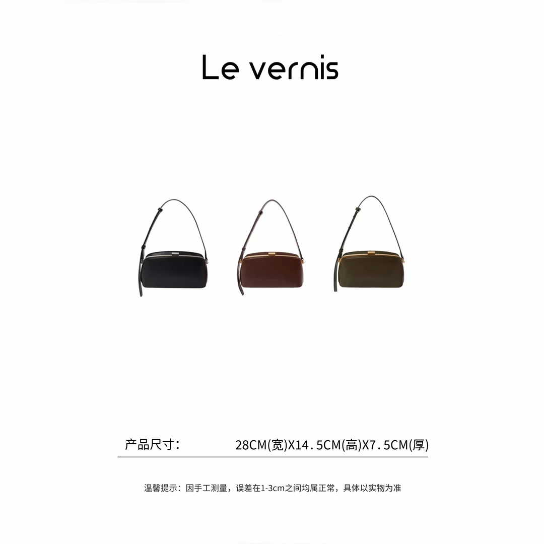 【工厂直销】出韩原单 设计师款牛皮斜跨包迷你口金包 大号