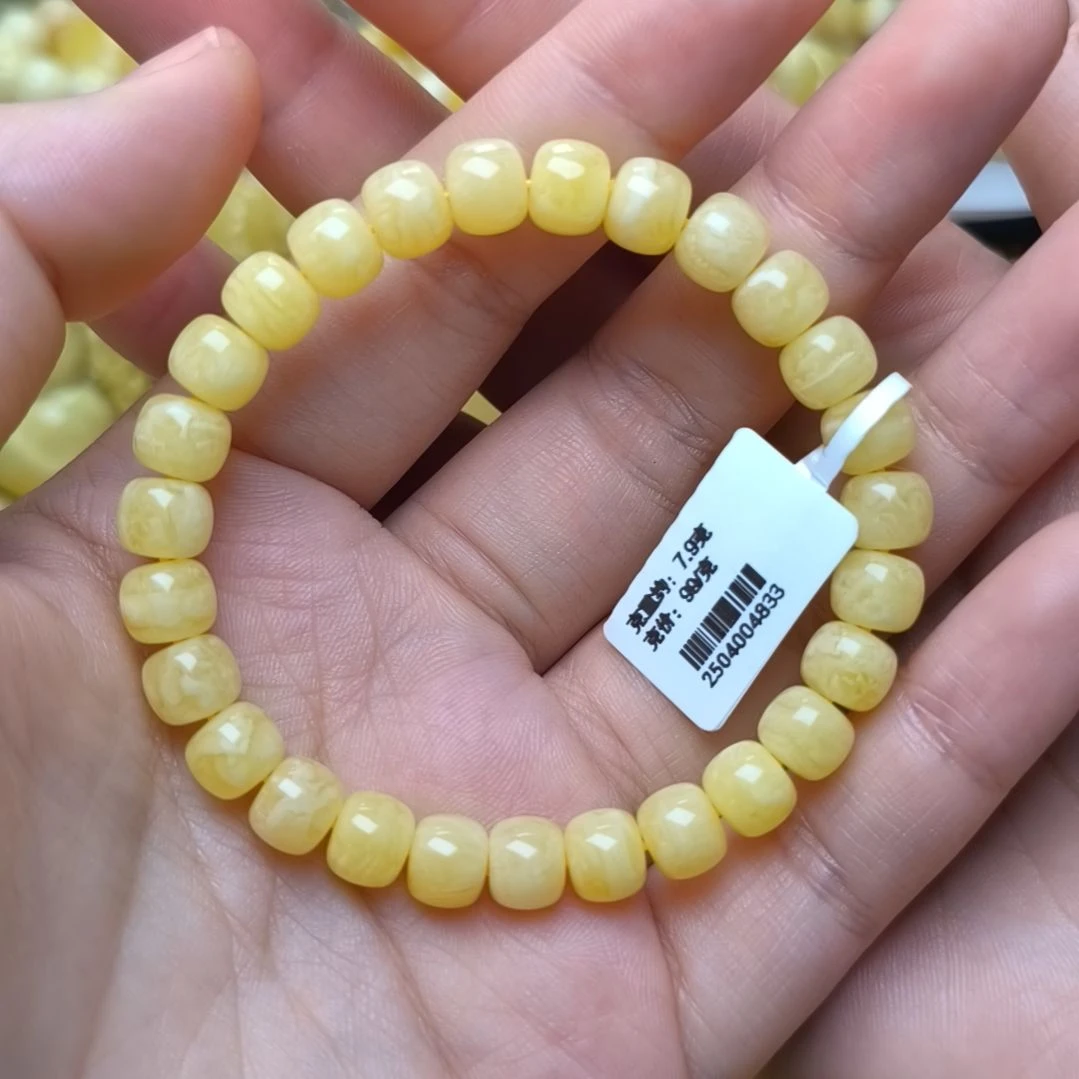 未镶嵌蜜蜡手串8加老型手串