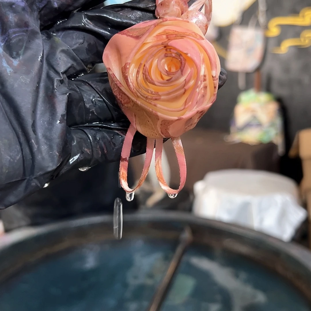 064玫瑰发圈干枯玫瑰