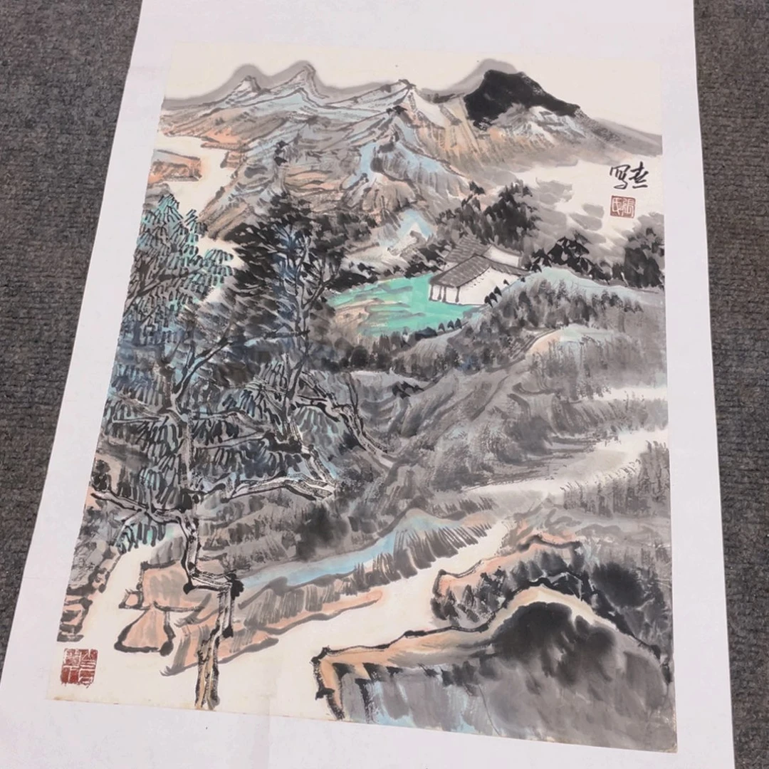 国画1.4平尺纯手绘国画作品