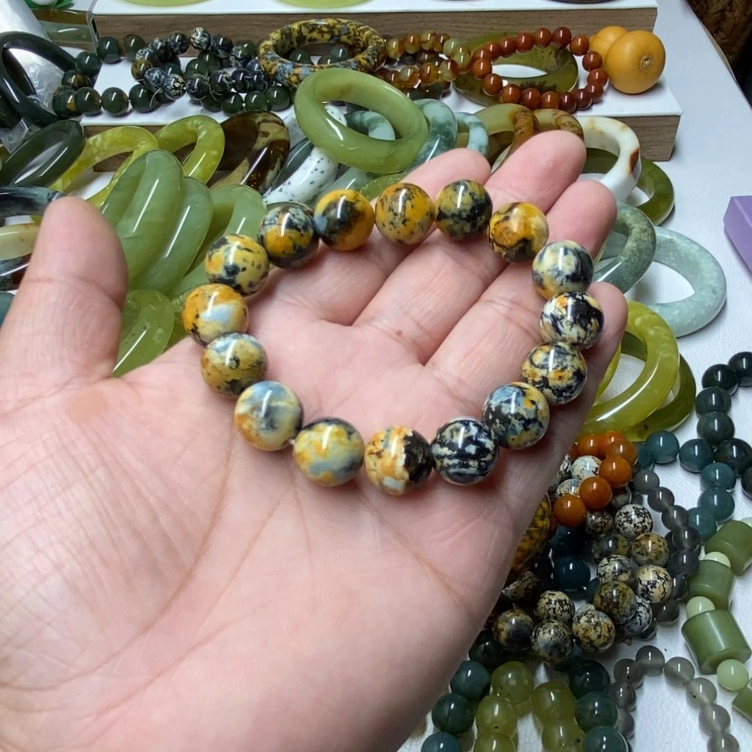 未镶嵌蛇纹石玉手镯