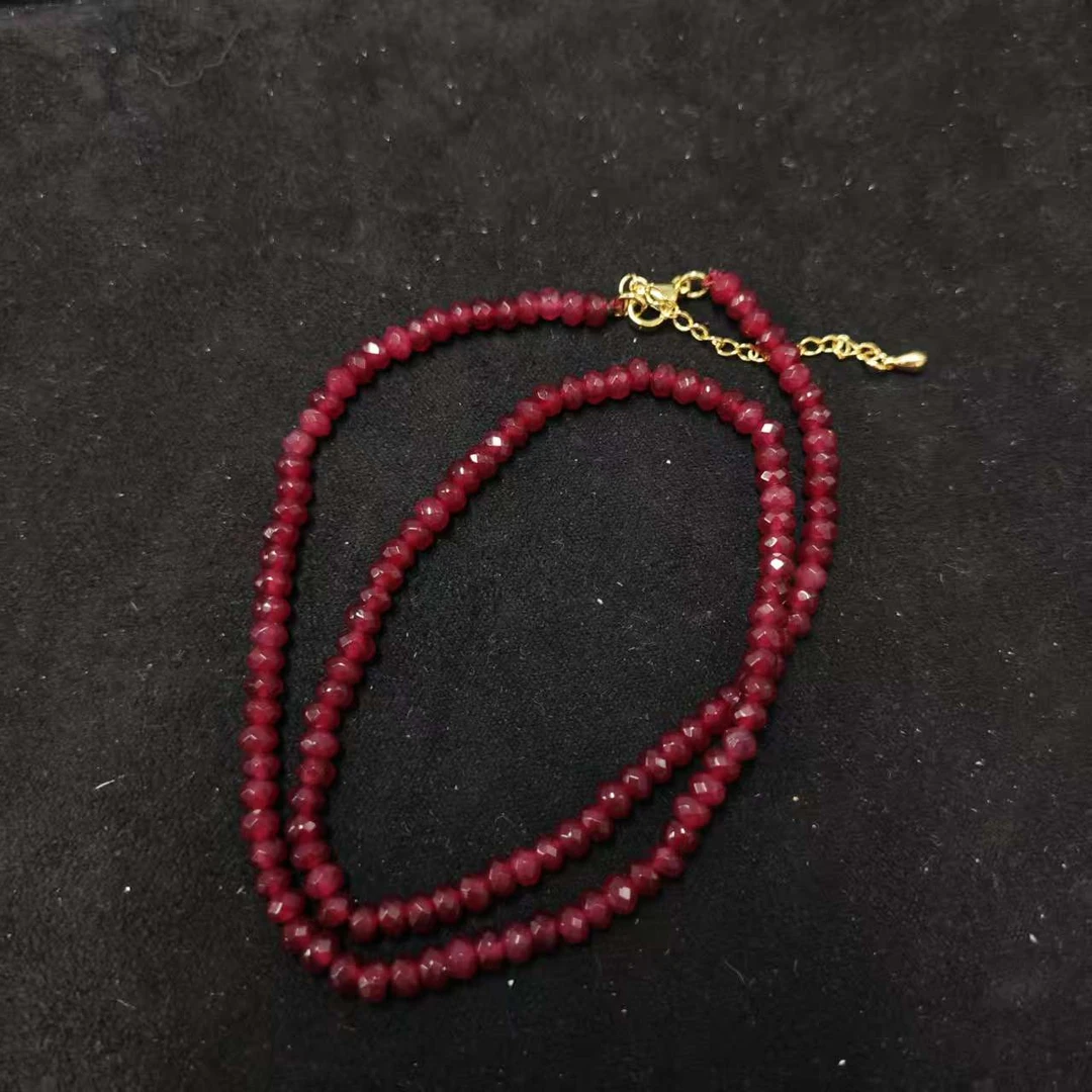 培育红宝石培育红宝石切面项链4m+*（多样性发一件）