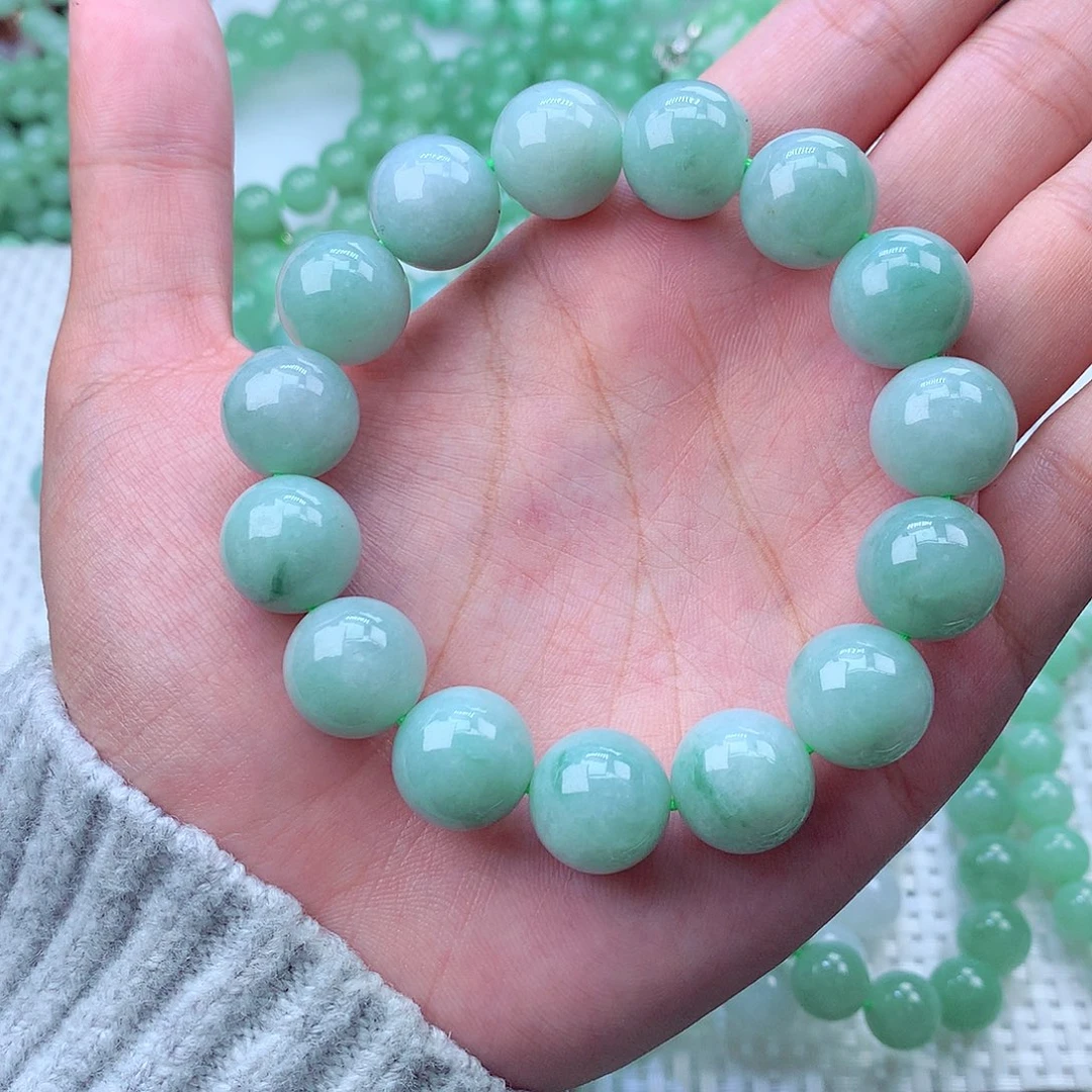 翡翠未镶嵌毛衣链