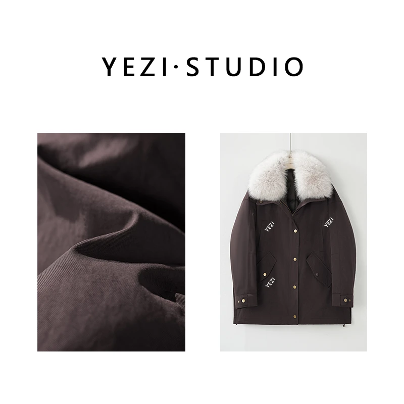 【冰川派克】狐.狸毛领新国标90白鹅绒可拆卸派克鹅绒服25408036