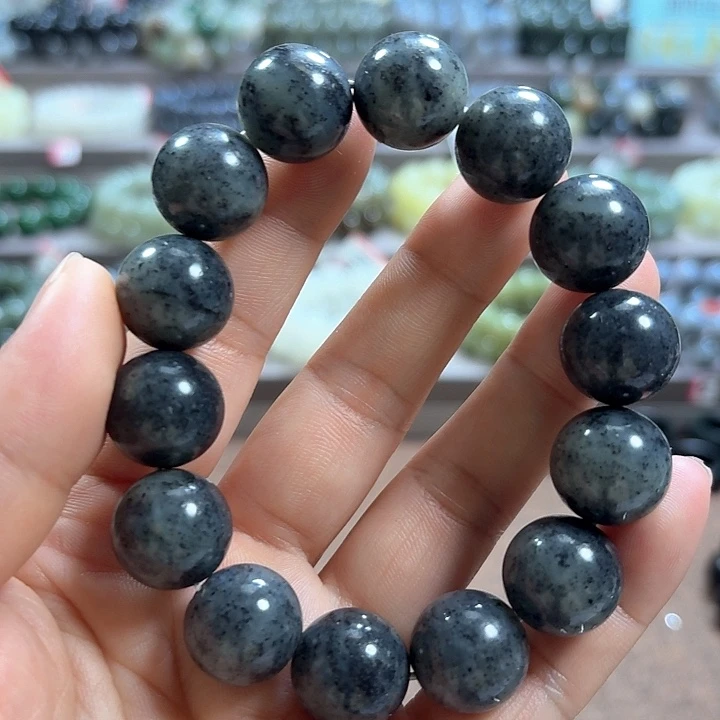 和田玉手链未镶嵌新疆青花卡16