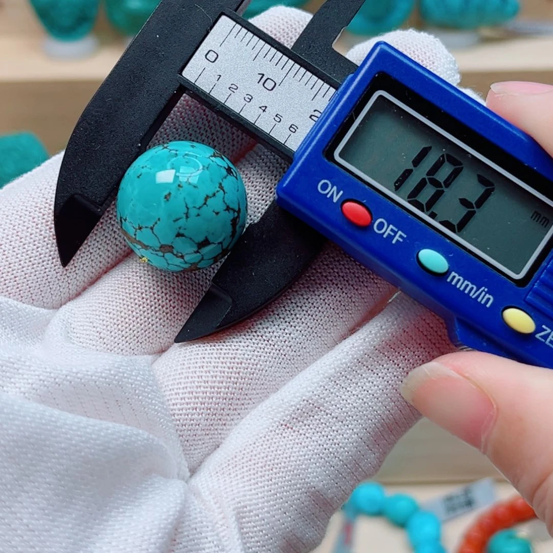 绿松石未镶嵌圆珠