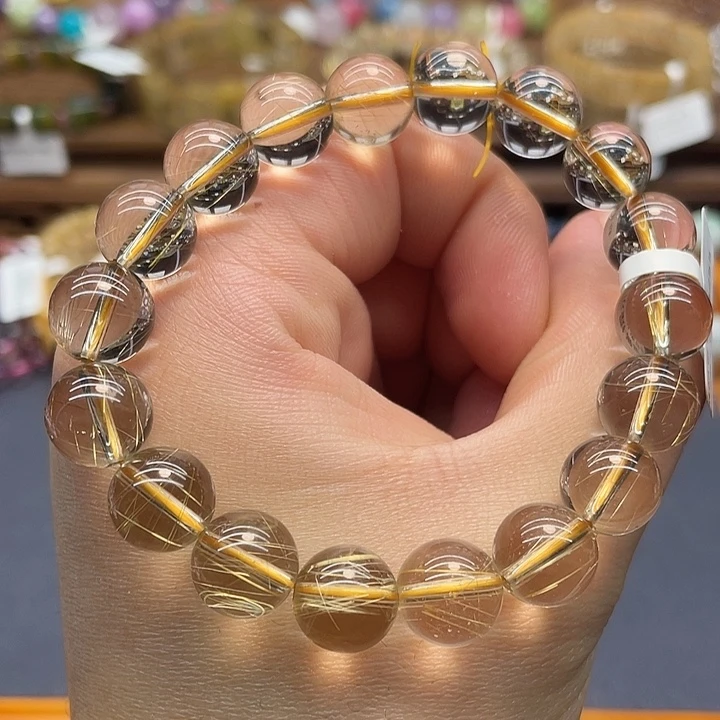 水晶手链未镶嵌金发晶手链