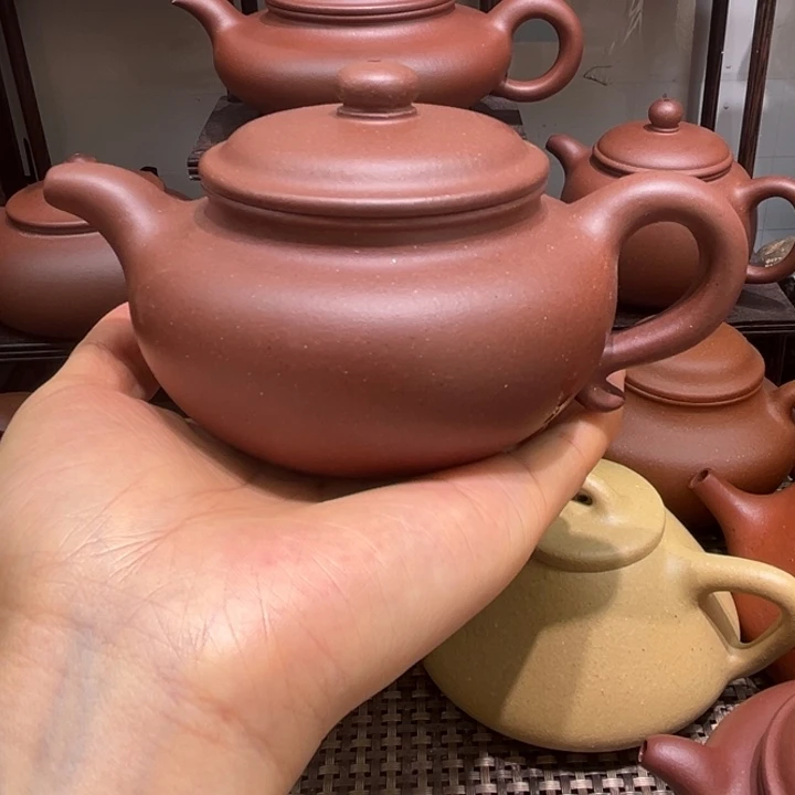 紫砂茶壶微瑕底槽清仿古260cc