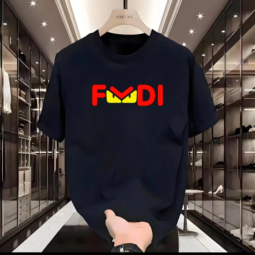 y【粉丝福利】夏季短袖T恤男士圆领印花半袖上衣情侣宽松设计师