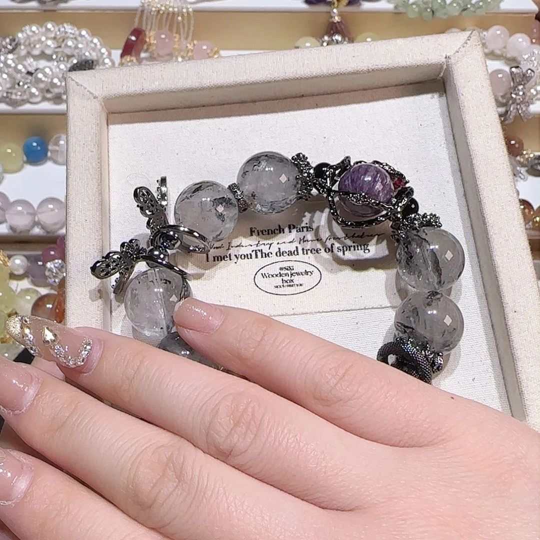 水晶手链未镶嵌开**鱼八