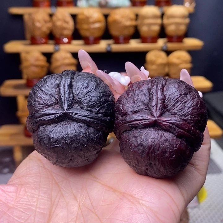 万***品把件文玩核桃炸三2号42尺
