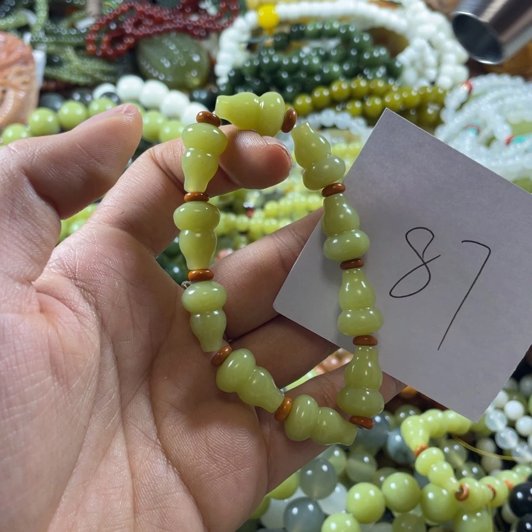 未镶嵌蛇纹石玉手串