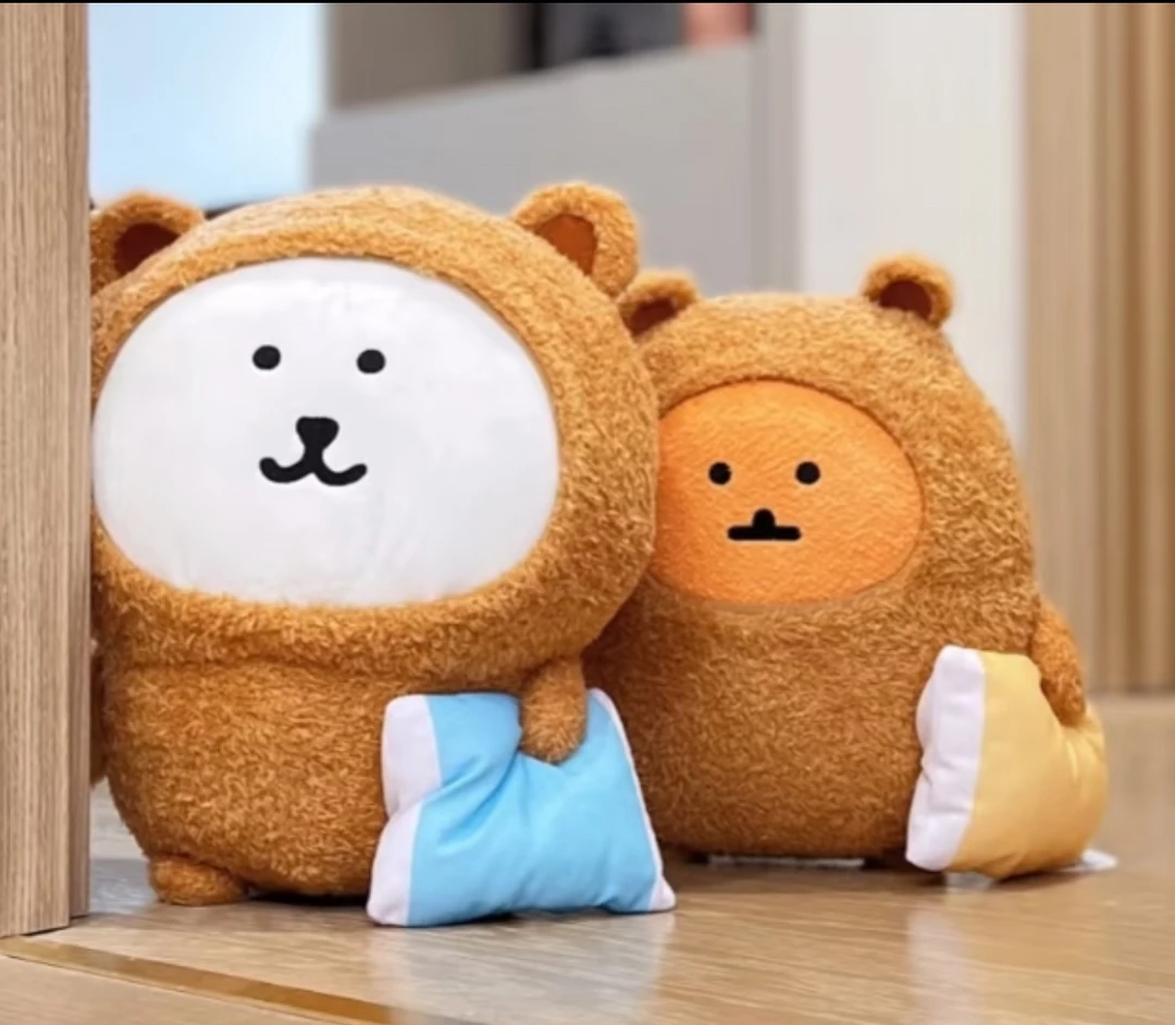 日本代购30cm自嘲熊睡衣玩偶公仔娃娃生日礼物