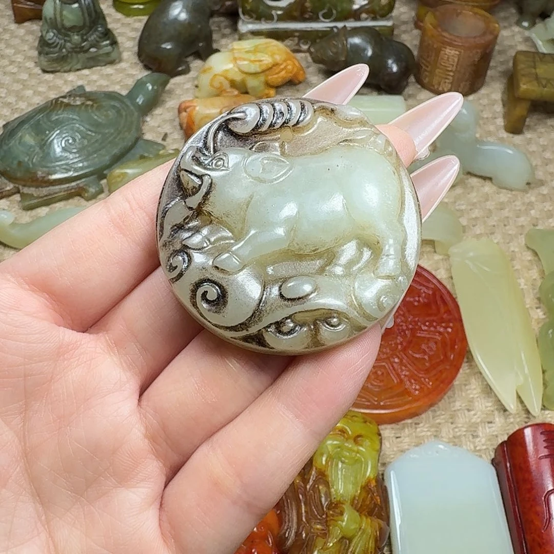 白玉菩提吊坠挂件