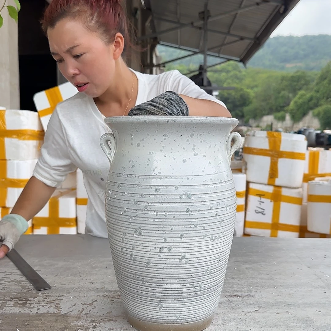 紫砂花盆王嫂花盆0711-115高30口20