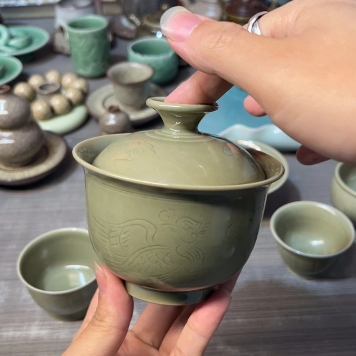 何亦鹏 越窑 仙鹤二才