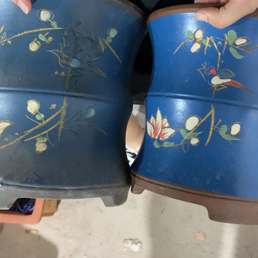 紫砂花盆瑕疵口径口径