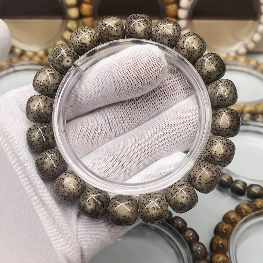 【闪购商品】手串星月菩提12×11一物一图原生态同枝黑冰小细星