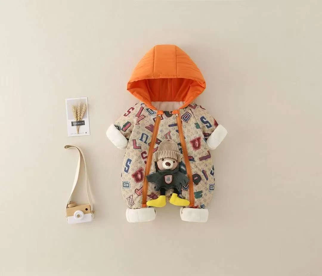 A类拉链可爱风长袖秋冬哈衣爬服运动风休闲风民族风