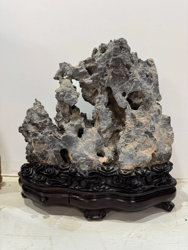 灵璧纯天然奇石摆件