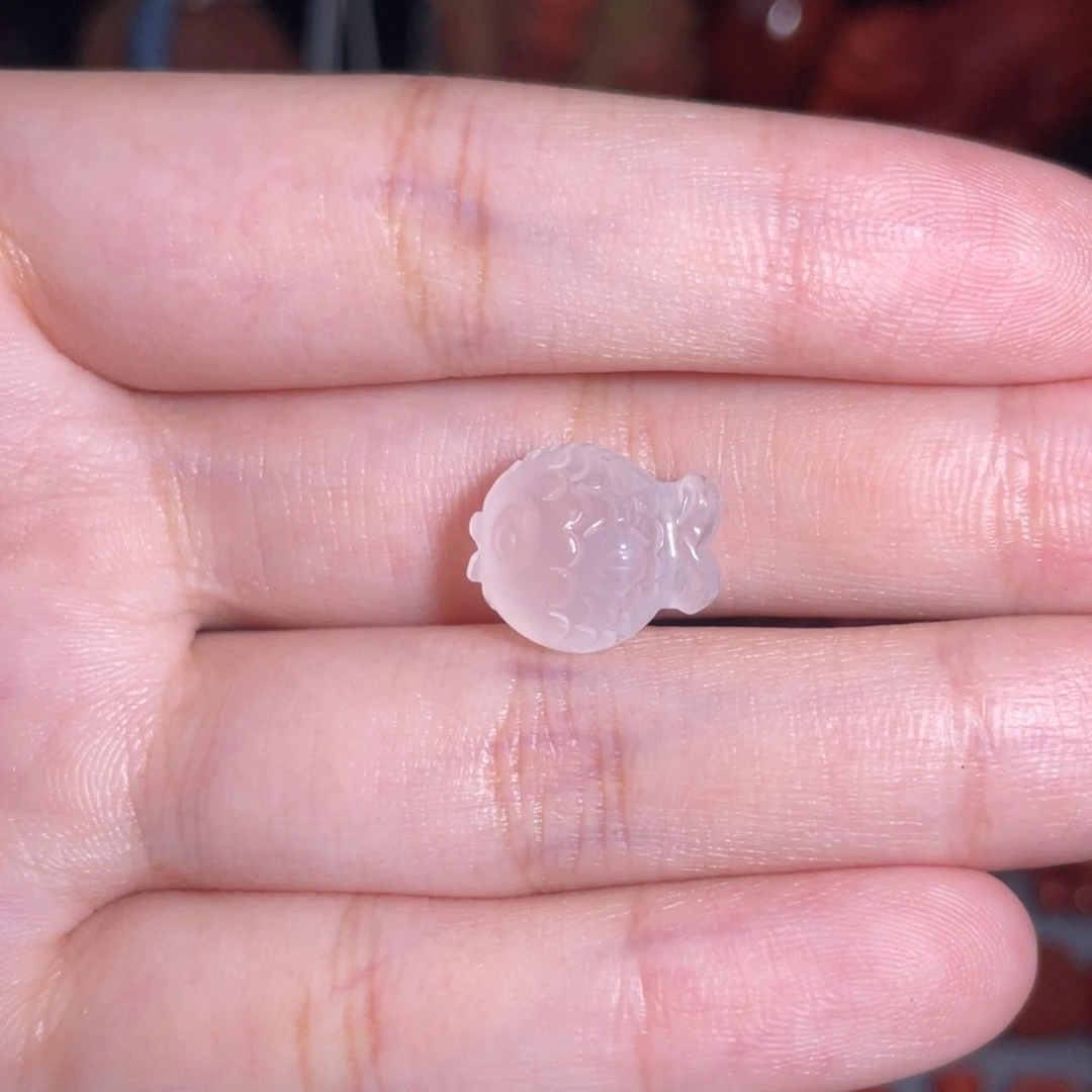 未镶嵌胖头鱼11mm+南红玛瑙