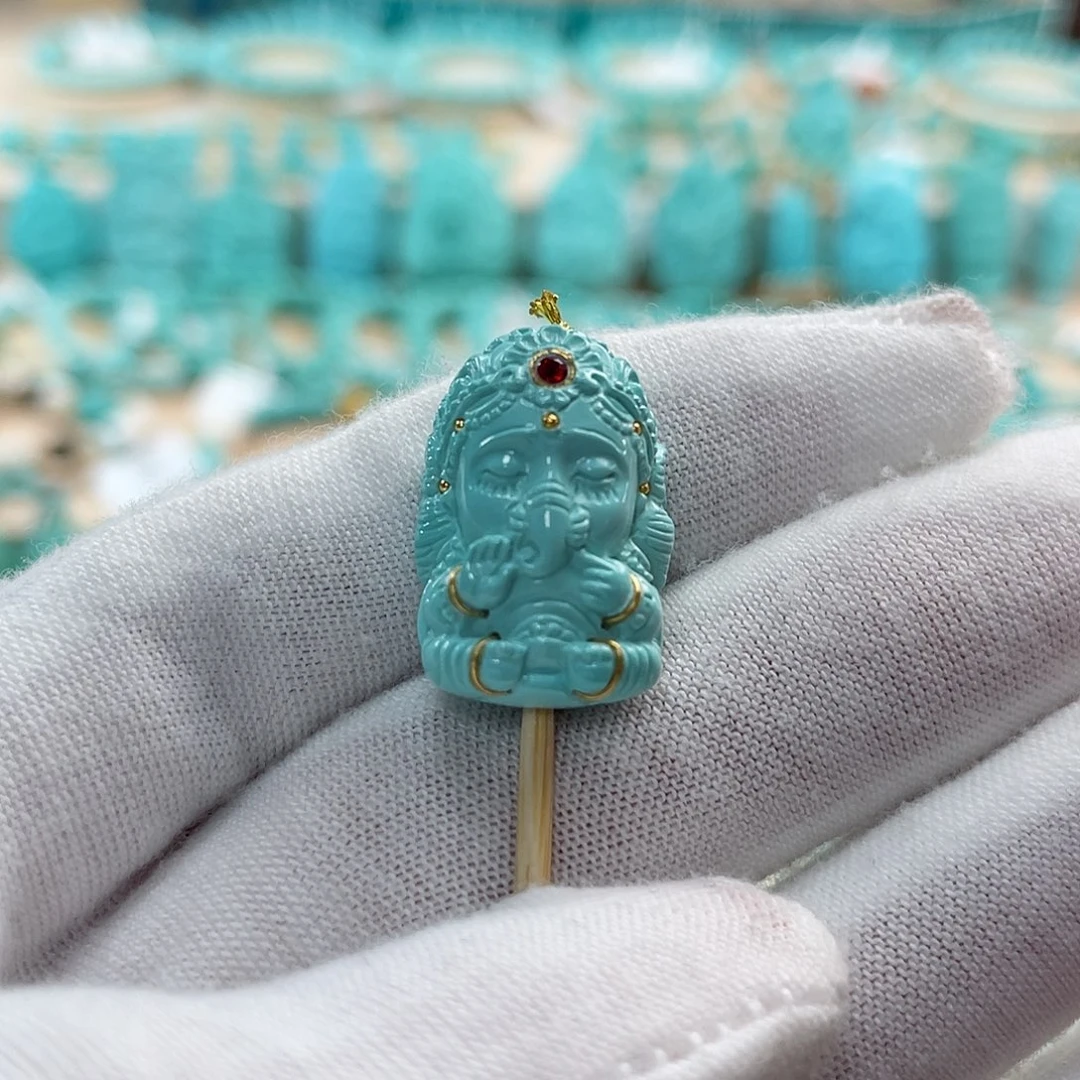 绿松石珠宝奇石未镶嵌