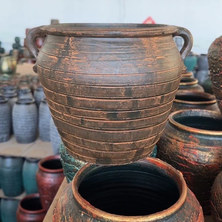 16.9-1高20口20土黄耳缸