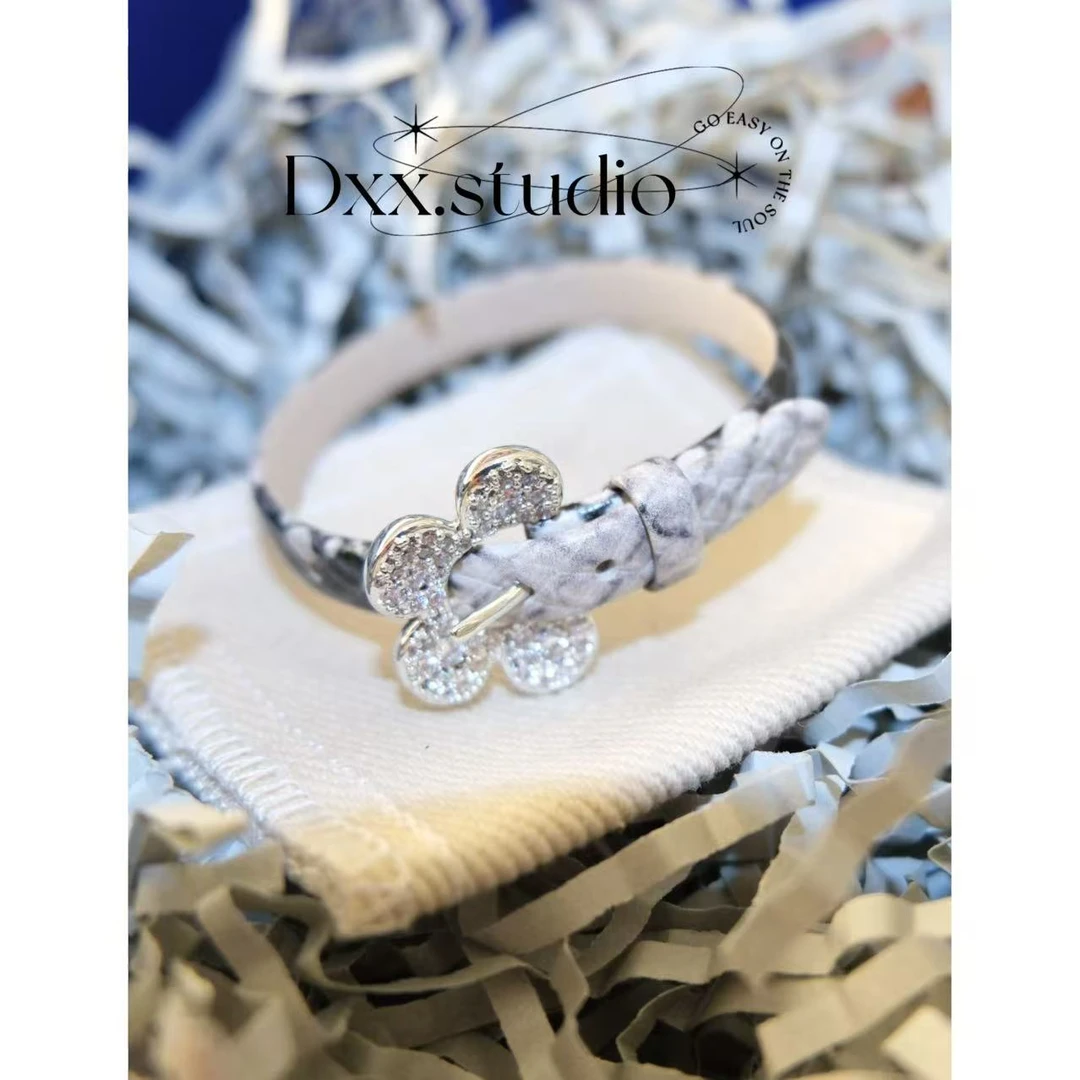 铜合金合成锆石手镯 小众设计百搭ins手镯52033