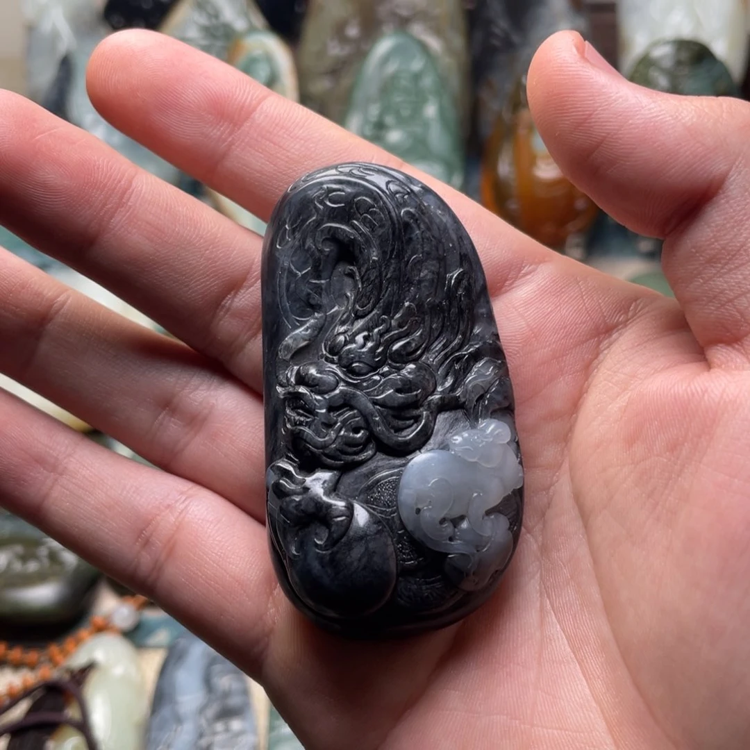 和田玉挂件未镶嵌印***猫