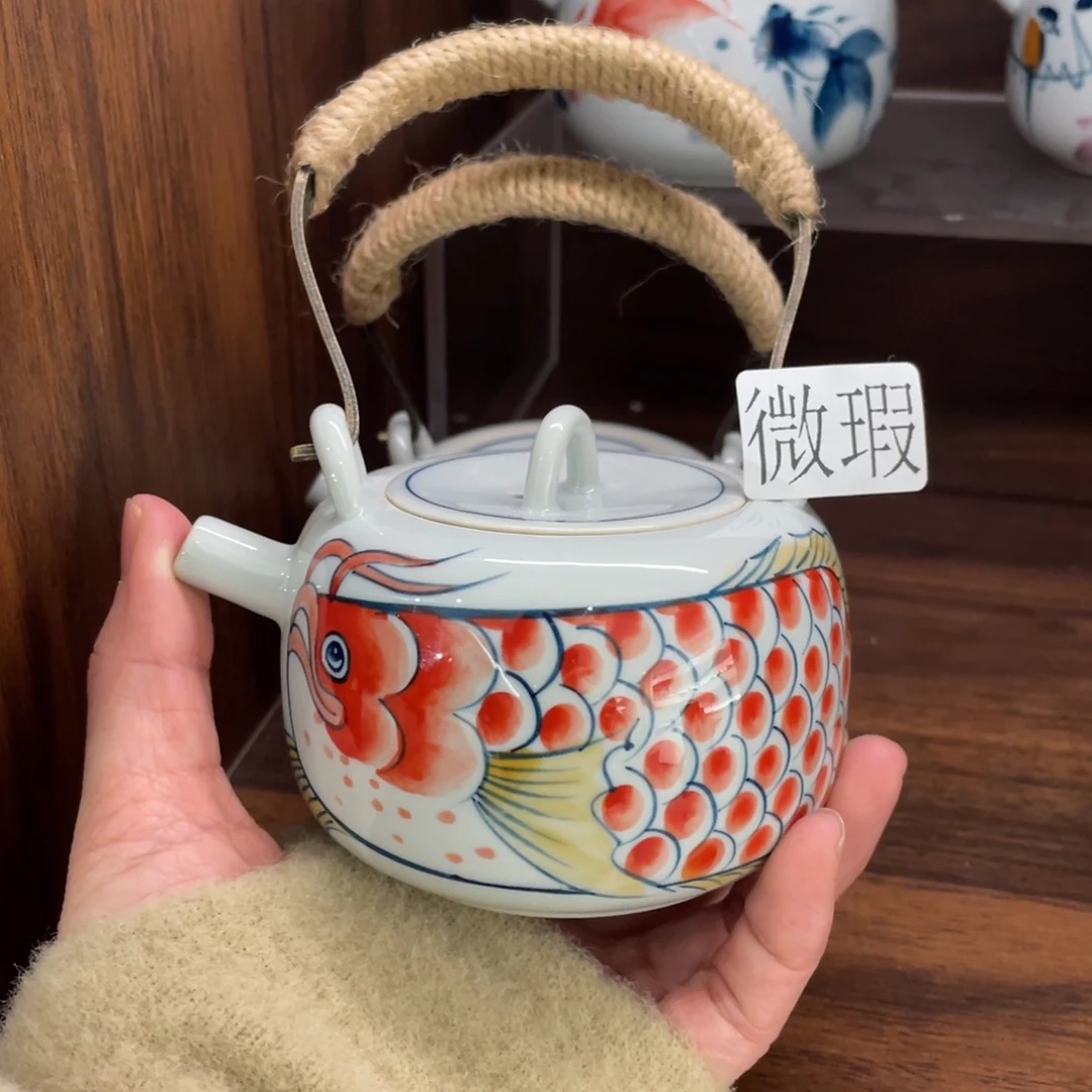 微瑕釉下彩纯手绘