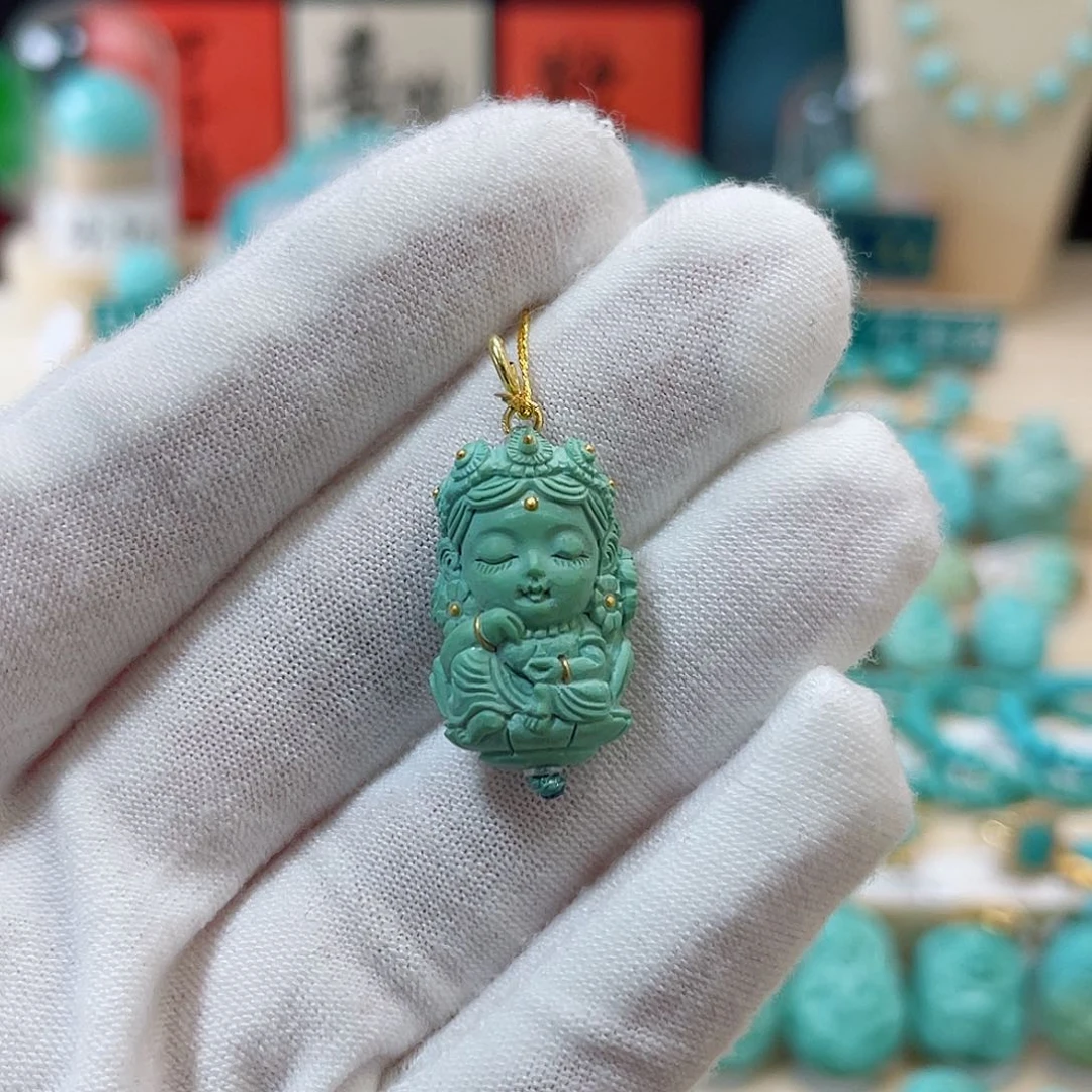 绿松石珠宝奇石未镶嵌