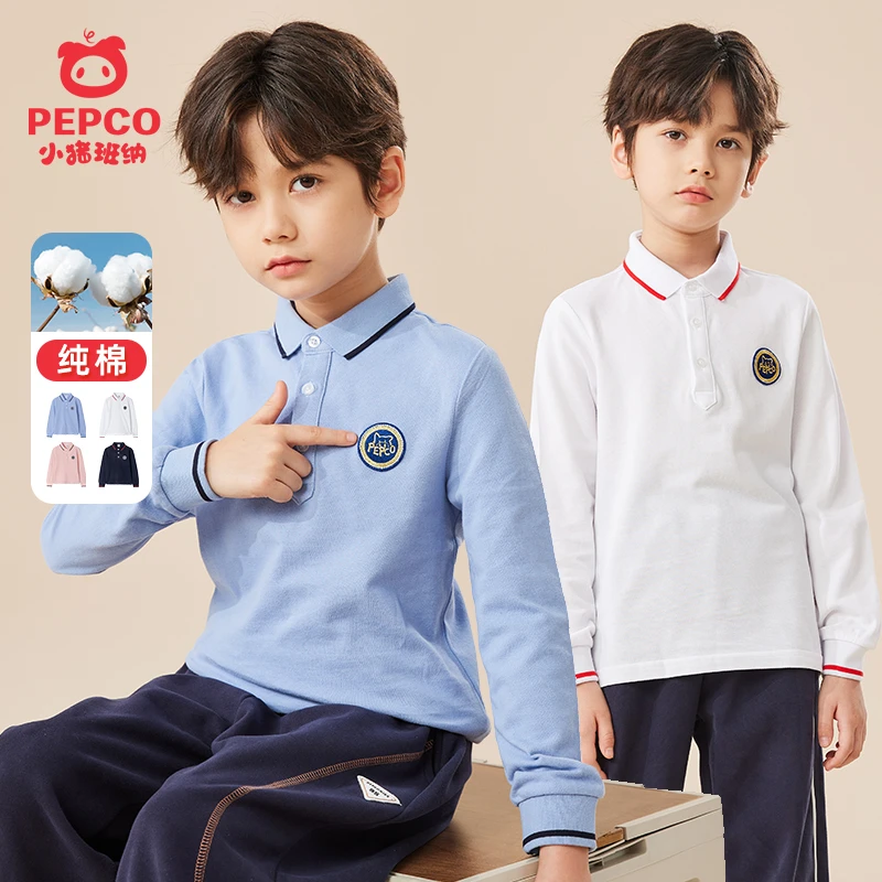 男童翻领长袖T恤春秋款儿童长袖POLO衫秋款休闲纯棉打底衫上衣潮