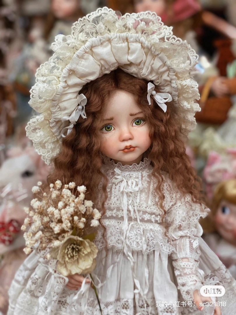 美国艺术家手工制作陶瓷娃娃孤品，不退，不换，顺丰到付当面验收。