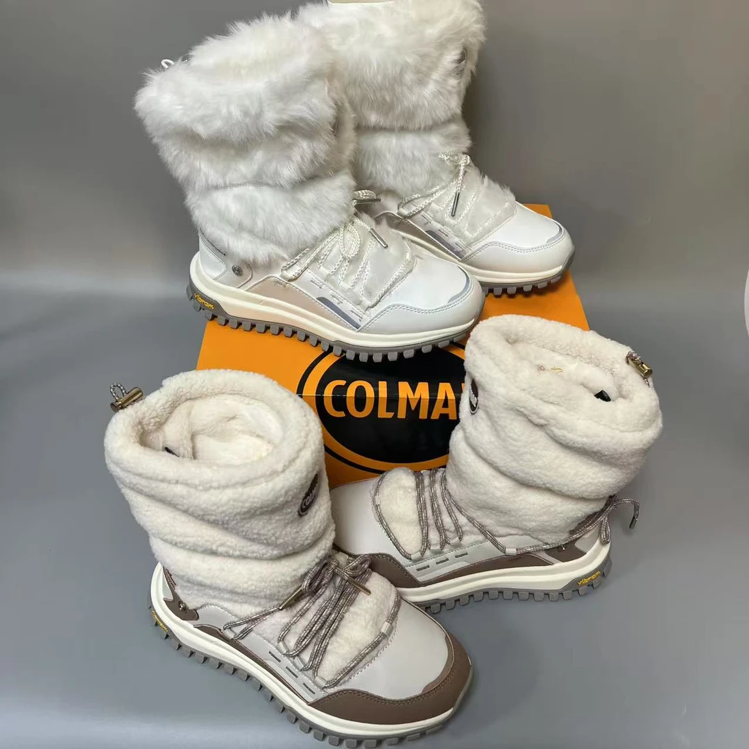 棉鞋宝宝软底女冬款皮毛一体加厚时尚加绒秋冬高帮冬季大棉