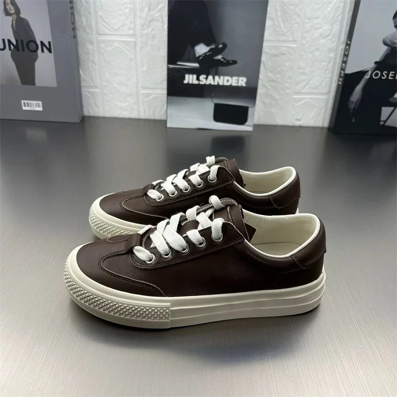 231-2春季小白鞋板鞋休闲板鞋低帮厚底百搭系带女鞋