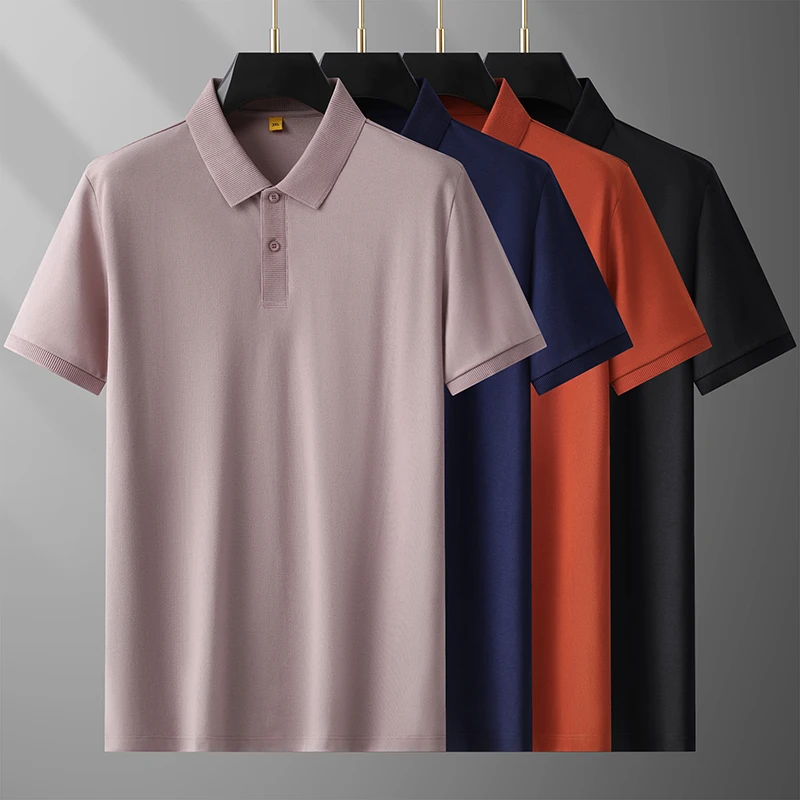 男士夏季短袖polo衫商务风 胖子大码男装200-300斤肥佬穿搭男t恤