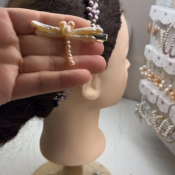 发夹未镶嵌淡水珍珠