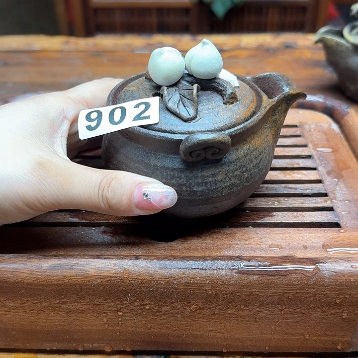 纯手工制作粗陶茶具