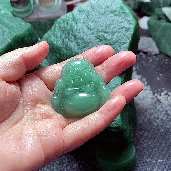 新疆东陵玉挂件佛公