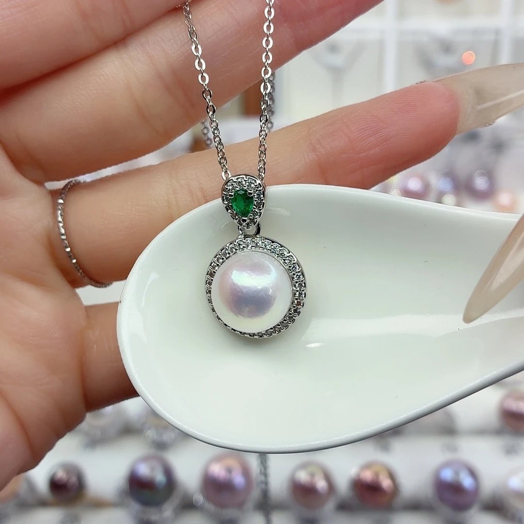 颈饰合金淡水珍珠F