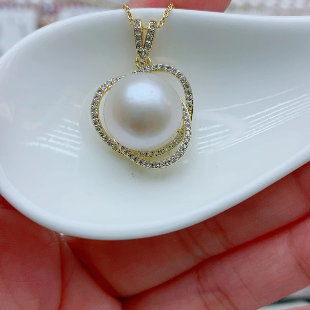 淡水珍珠未镶嵌颈饰13.5m