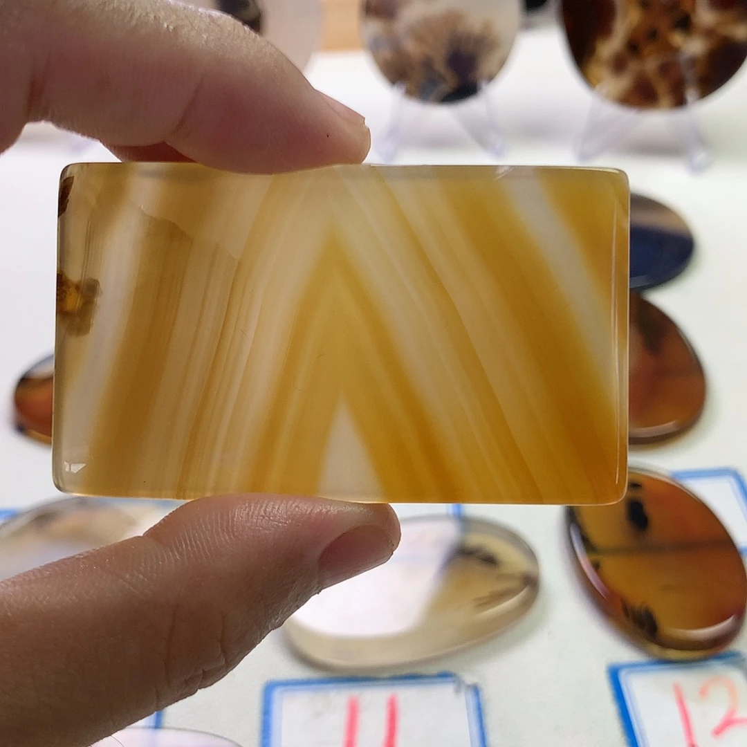 未镶嵌玛瑙/玉髓珠宝半成品