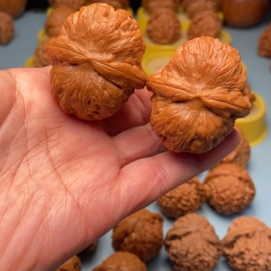 吊坠文玩核桃元宝 精对  42