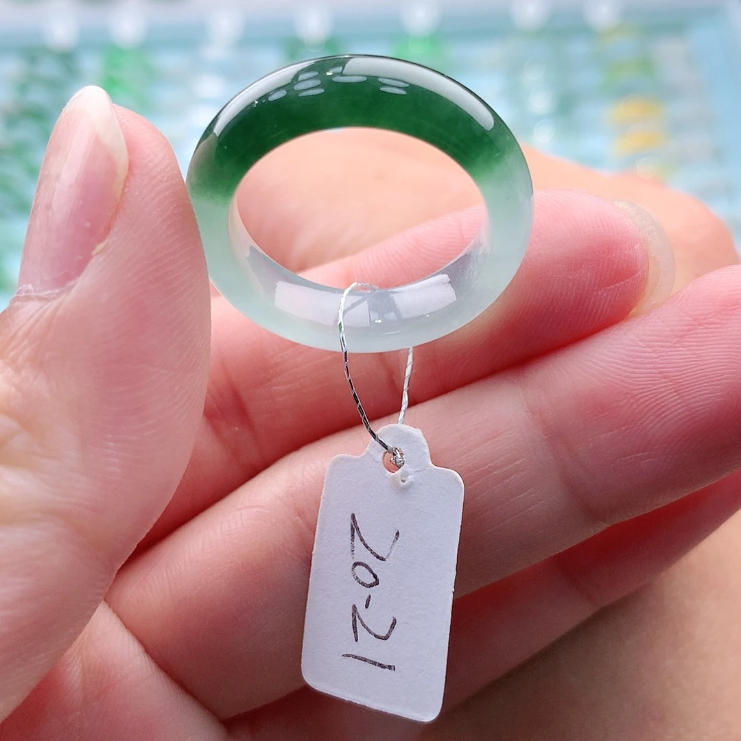 翡翠戒指未镶嵌A货缅甸翡翠