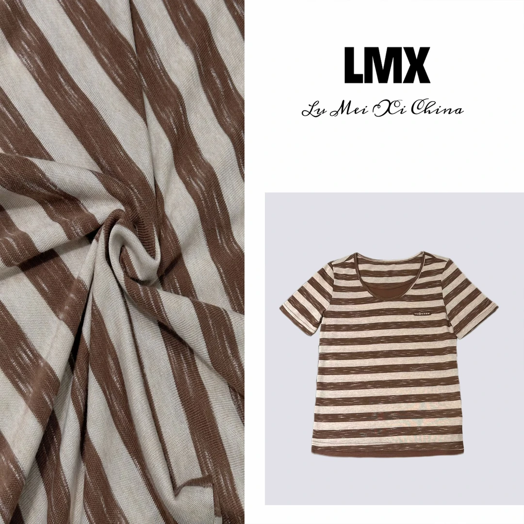 LMXPPJ【基础条纹】条纹T恤女式夏季新款减龄上衣宽松显瘦MX1356