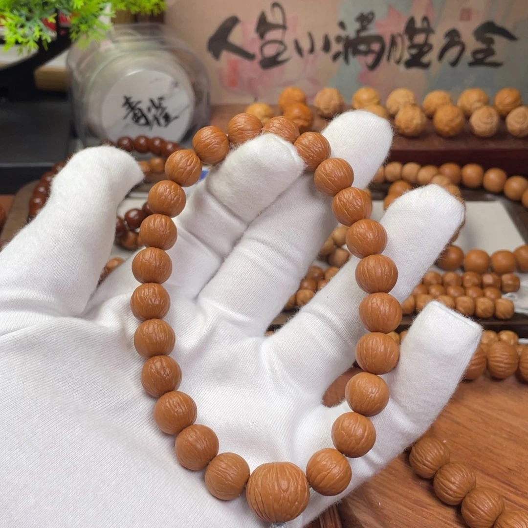 穷***心猴头核桃手串聚宝盆